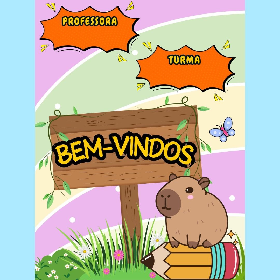 Boas Vindas - Painel Capivara 3x3