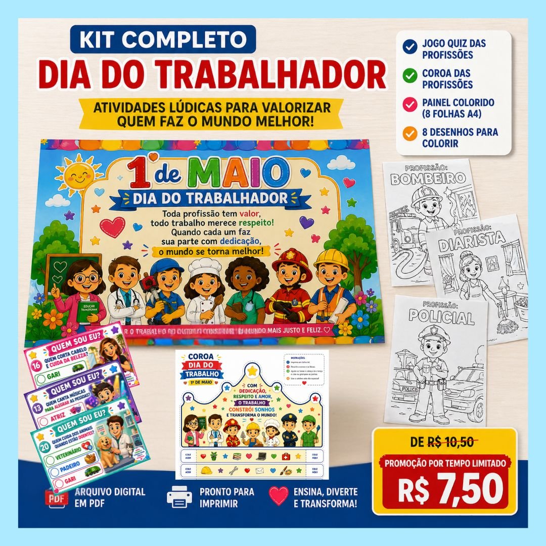 KIT DIA DO TRABALHADOR – ARQUIVO EM PDF