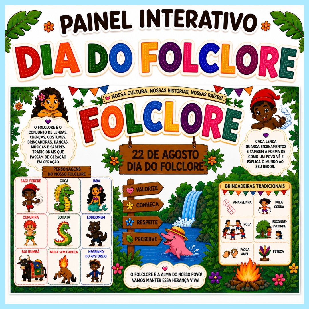Painel Interativo Dia do Folclore