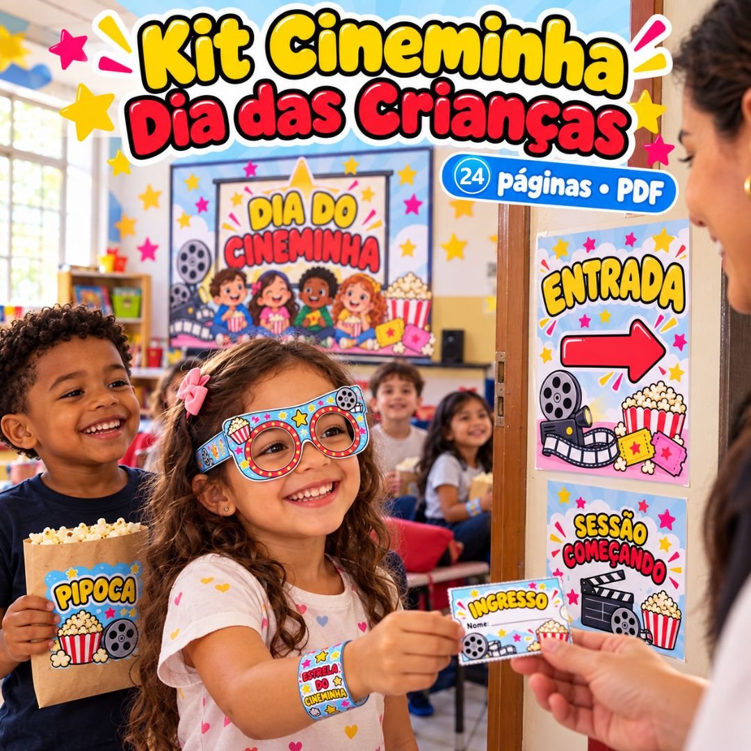 Kit Cineminha para o Dia das Crianças