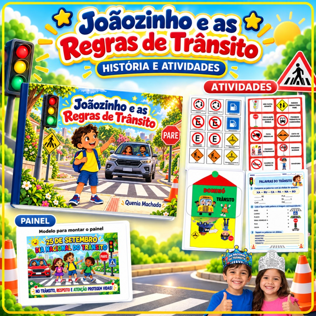 Joãozinho e as Regras de Trânsito — História e atividades
