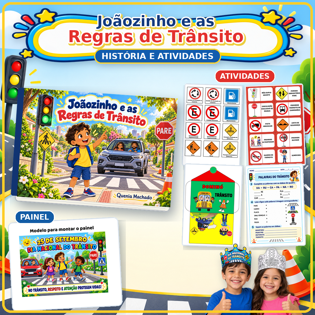Joãozinho e as Regras de Trânsito — História e atividades